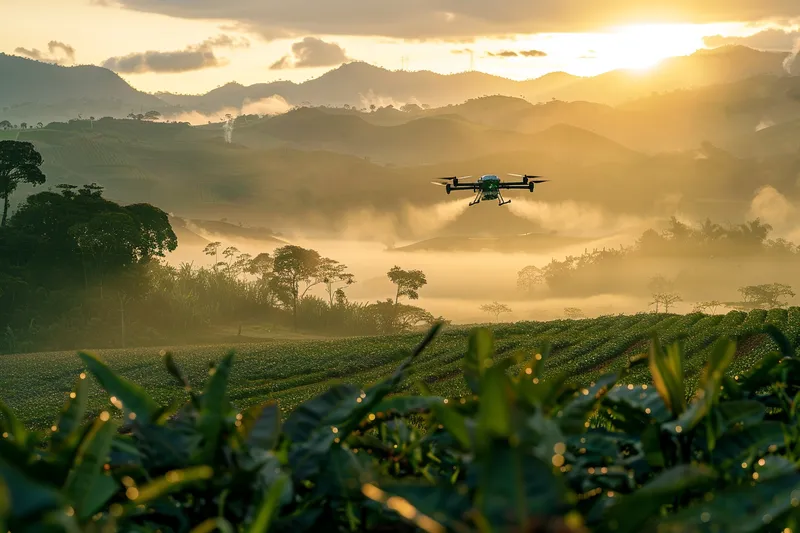 drones para fumigar cultivos, una innovación tecnológica en la agricultura