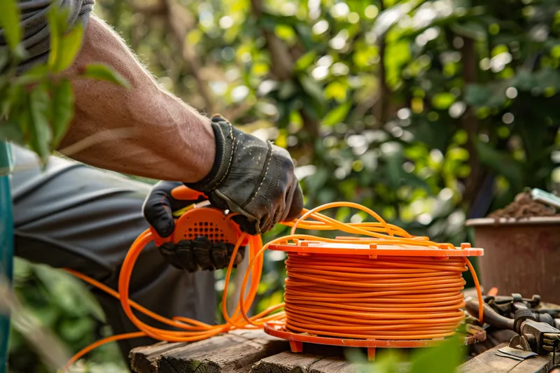 enrollar hilo desbrozadora, una habilidad esencial para jardineros