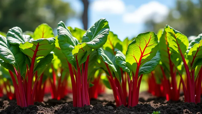 acelga roja, propiedades y cultivo en el huerto