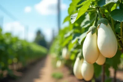 Berenjena Blanca. Propiedades Cultivo y Cuando Cosechar