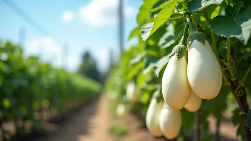 Berenjena Blanca. Propiedades Cultivo y Cuando Cosechar