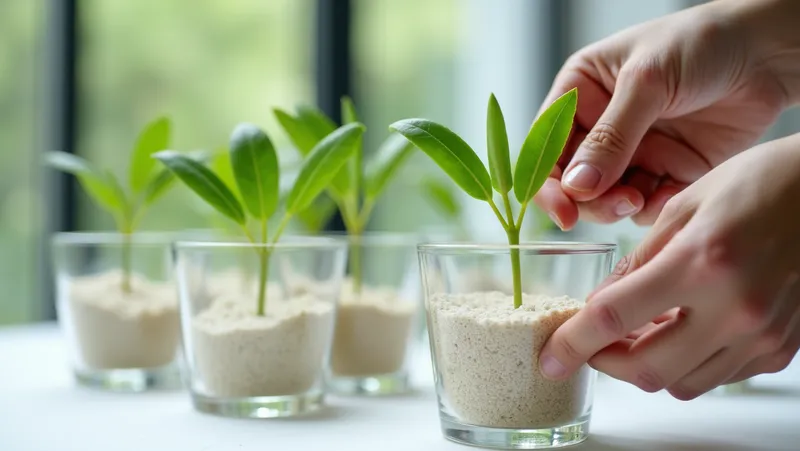 cómo enraizar esquejes de plantas fácilmente utilizando arena como sustrato