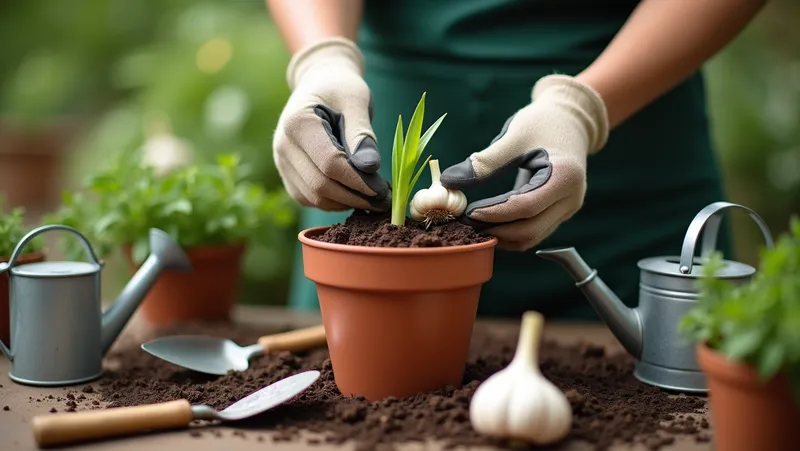 cómo sembrar ajos en el huerto urbano o maceta, tips de agricultura casera