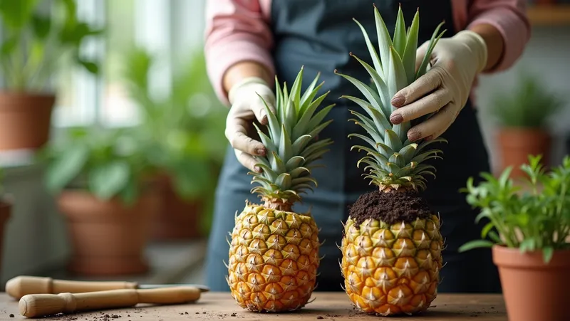 Plantar Pina Sin Semilla. Como Germinar Una Pina En Casa