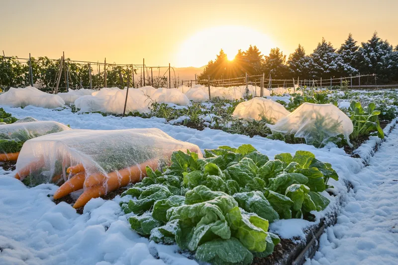 remedios para combatir las heladas y el frío en la huerta en invierno, protege tus cultivos